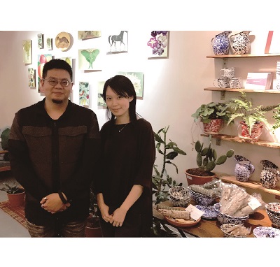 圖三 - 筆者與品茶集的Kelly